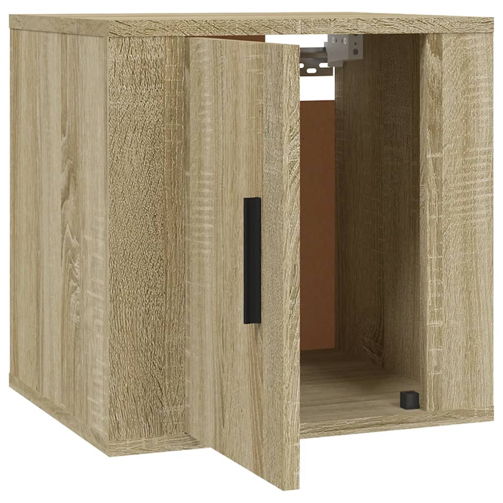 Mobile Porta TV a Parete Rovere Sonoma 40x34,5x40 cm - homemem39