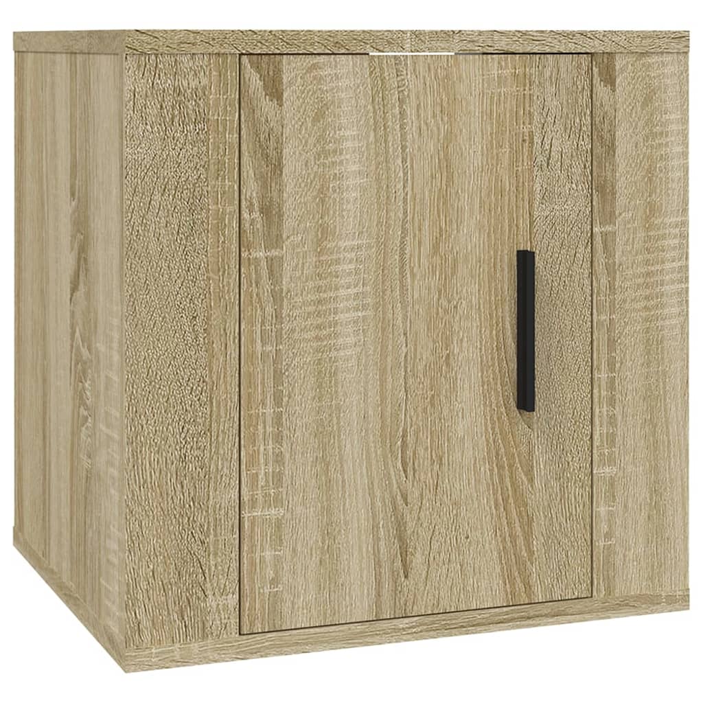 Mobili Porta TV a Parete 2 pz Rovere Sonoma 40x34,5x40 cm - homemem39