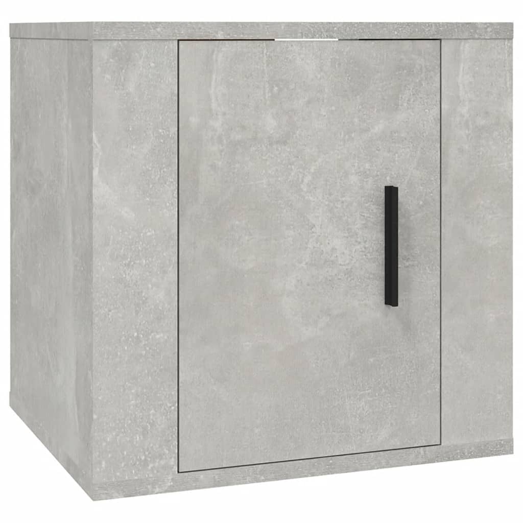 Mobile Porta TV a Parete Grigio Cemento 40x34,5x40 cm - homemem39