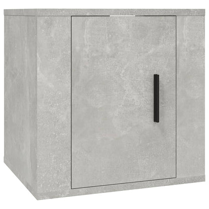 Mobili Porta TV a Parete 2 pz Grigio Cemento 40x34,5x40 cm - homemem39