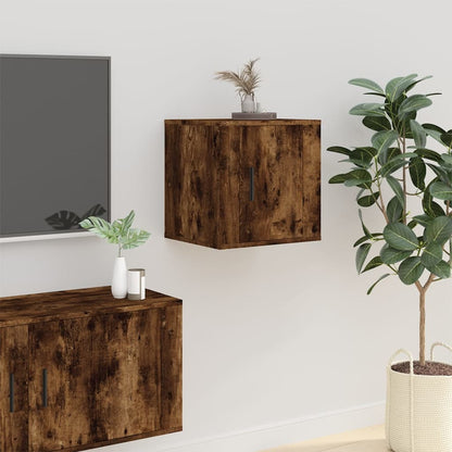 Mobili Porta TV a Parete 2 pz Rovere Fumo 40x34,5x40 cm - homemem39