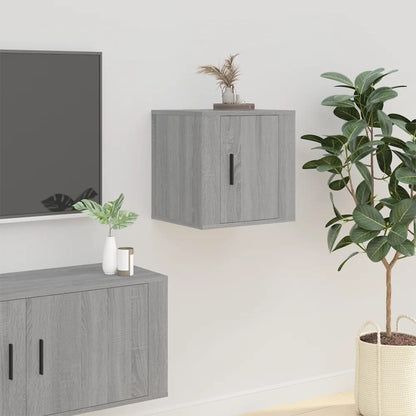 Mobili Porta TV a Parete 2 pz Grigio Sonoma 40x34,5x40 cm - homemem39