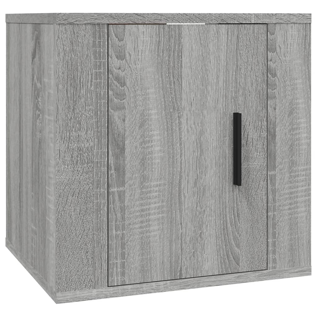 Mobili Porta TV a Parete 2 pz Grigio Sonoma 40x34,5x40 cm - homemem39