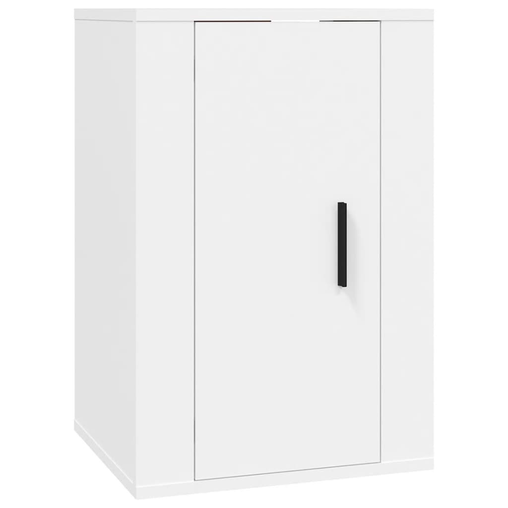 Mobile Porta TV a Parete Bianco 40x34,5x60 cm - homemem39