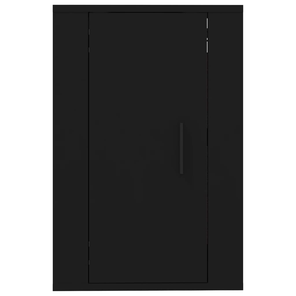 Mobile Porta TV a Parete Nero 40x34,5x60 cm - homemem39