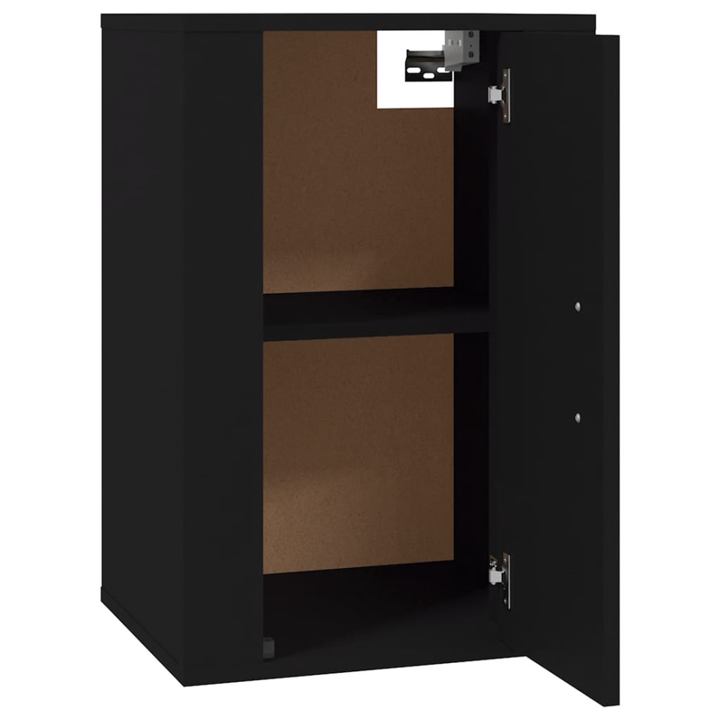 Mobile Porta TV a Parete Nero 40x34,5x60 cm - homemem39