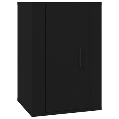 Mobili Porta TV a Parete 2 pz Nero 40x34,5x60 cm - homemem39