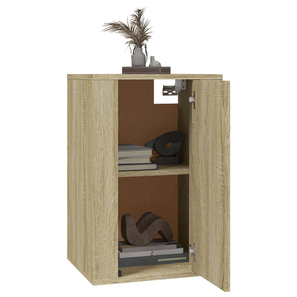 Mobile Porta TV a Parete Rovere Sonoma 40x34,5x60 cm - homemem39