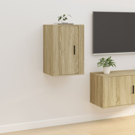 Mobile Porta TV a Parete Rovere Sonoma 40x34,5x60 cm - homemem39