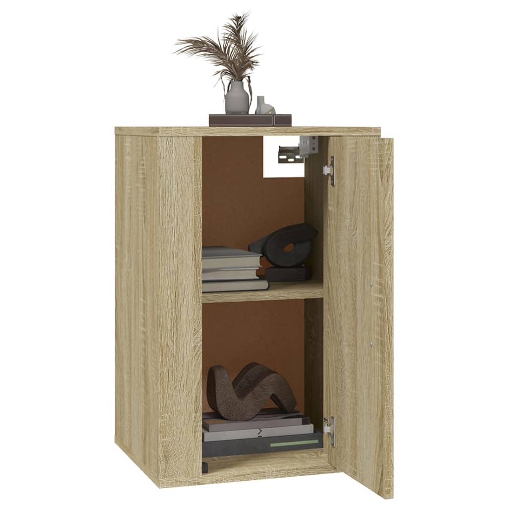 Mobili Porta TV a Parete 2 pz Rovere Sonoma 40x34,5x60 cm - homemem39