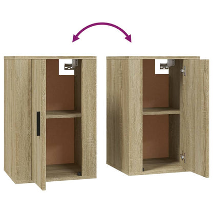 Mobili Porta TV a Parete 2 pz Rovere Sonoma 40x34,5x60 cm - homemem39