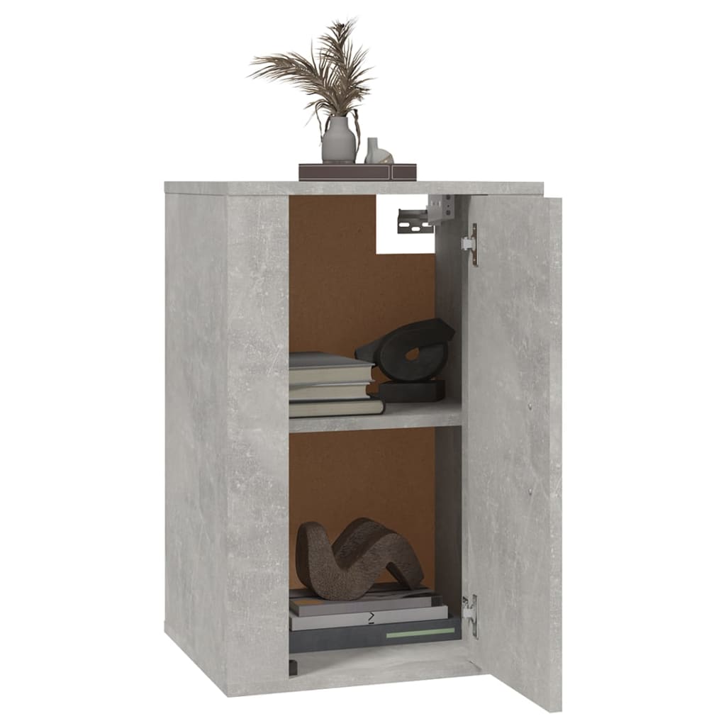 Mobile Porta TV a Parete Grigio Cemento 40x34,5x60 cm - homemem39