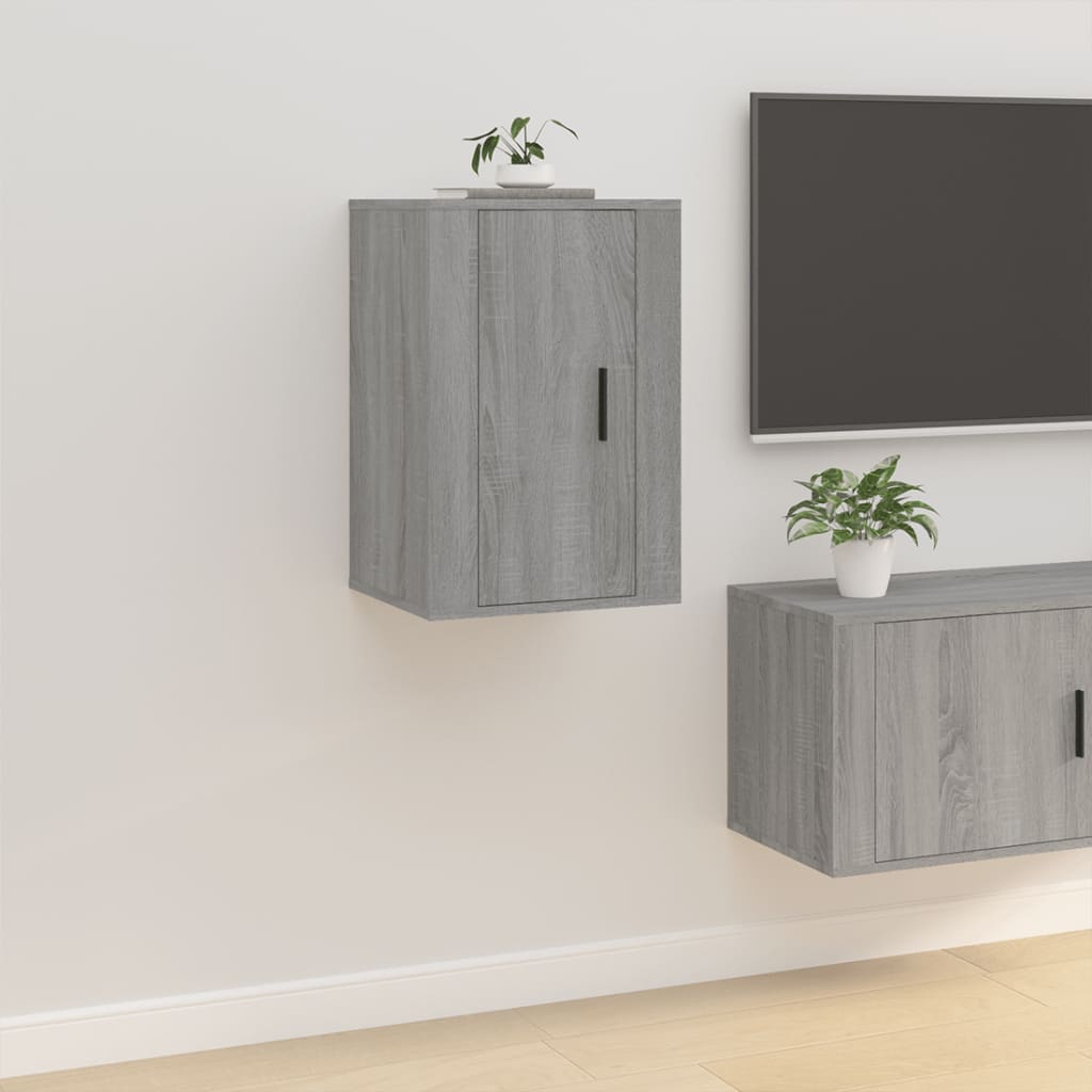 Mobile Porta TV a Parete Grigio Sonoma 40x34,5x60 cm - homemem39