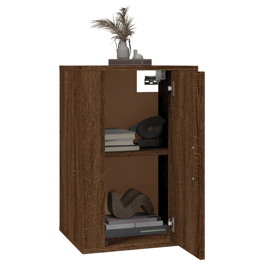 Mobile Porta TV a Parete Rovere Marrone 40x34,5x60 cm - homemem39