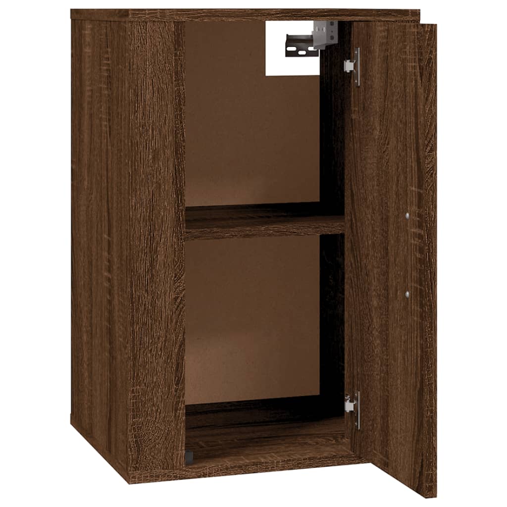 Mobile Porta TV a Parete Rovere Marrone 40x34,5x60 cm - homemem39