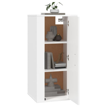 Mobile Porta TV a Parete Bianco 40x34,5x80 cm - homemem39