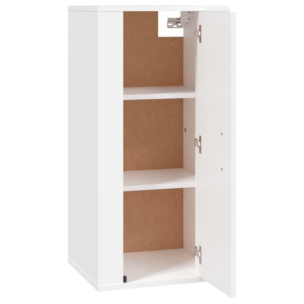 Mobile Porta TV a Parete Bianco 40x34,5x80 cm - homemem39