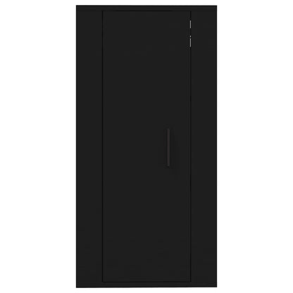 Mobile Porta TV a Parete Nero 40x34,5x80 cm - homemem39