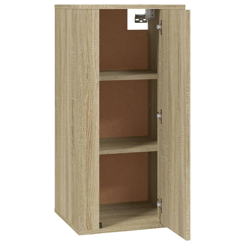 Mobile Porta TV a Parete Rovere Sonoma 40x34,5x80 cm - homemem39