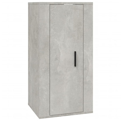 Mobile Porta TV a Parete Grigio Cemento 40x34,5x80 cm - homemem39