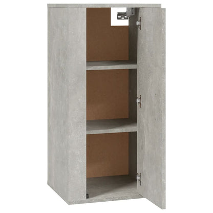 Mobile Porta TV a Parete Grigio Cemento 40x34,5x80 cm - homemem39