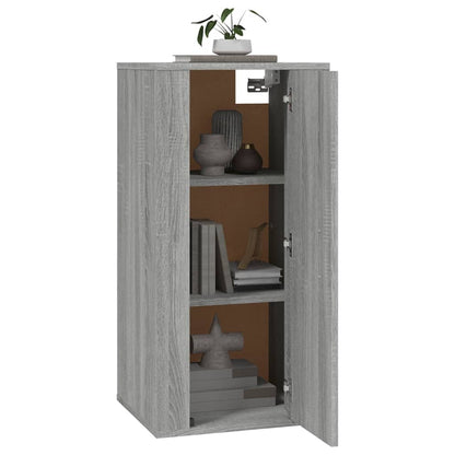 Mobile Porta TV a Parete Grigio Sonoma 40x34,5x80 cm - homemem39