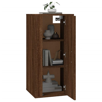 Mobile Porta TV a Parete Rovere Marrone 40x34,5x80 cm - homemem39