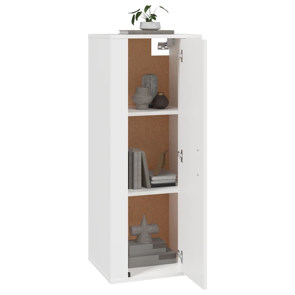 Mobile Porta TV a Parete Bianco 40x34,5x100 cm - homemem39