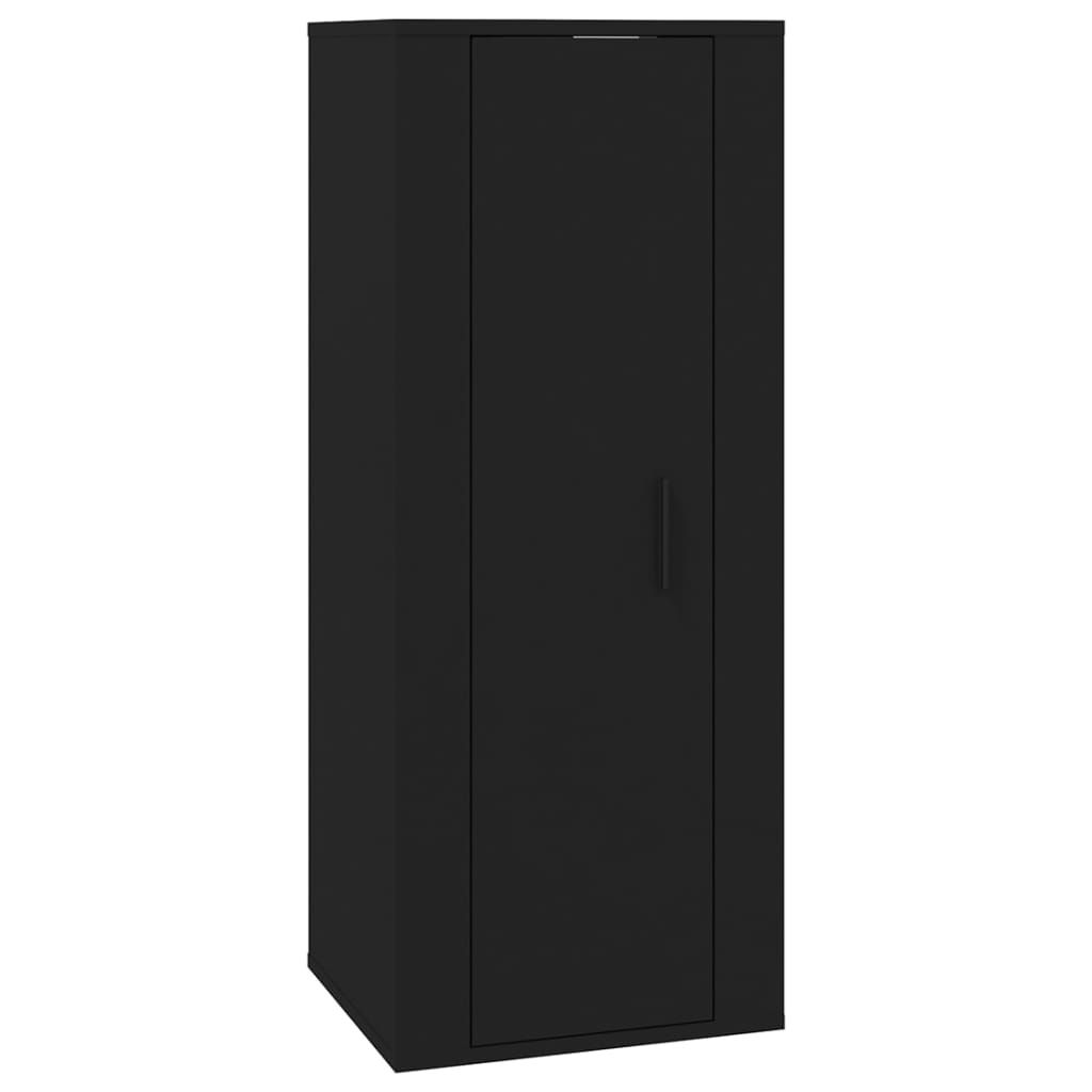 Mobile Porta TV a Parete Nero 40x34,5x100 cm - homemem39