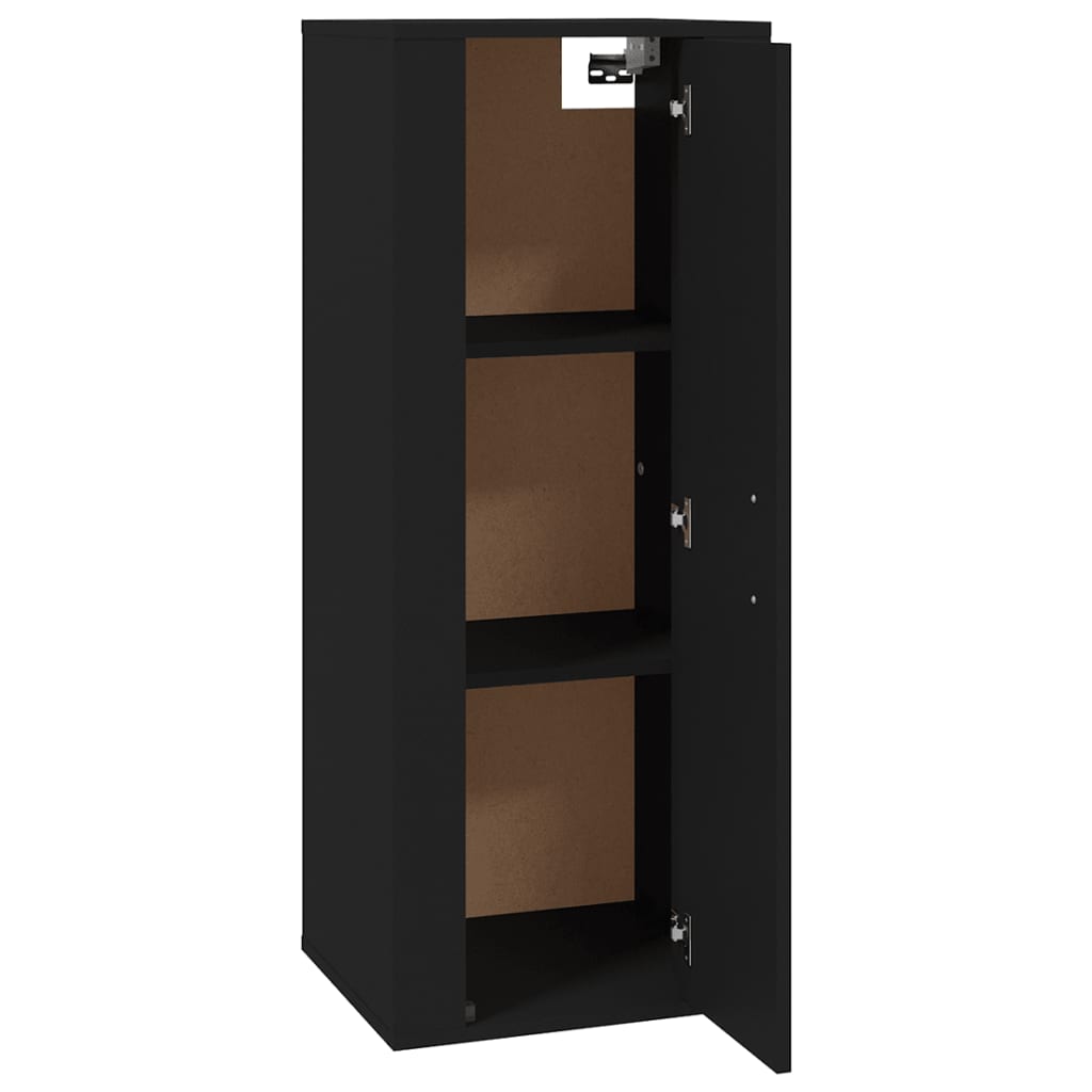 Mobile Porta TV a Parete Nero 40x34,5x100 cm - homemem39