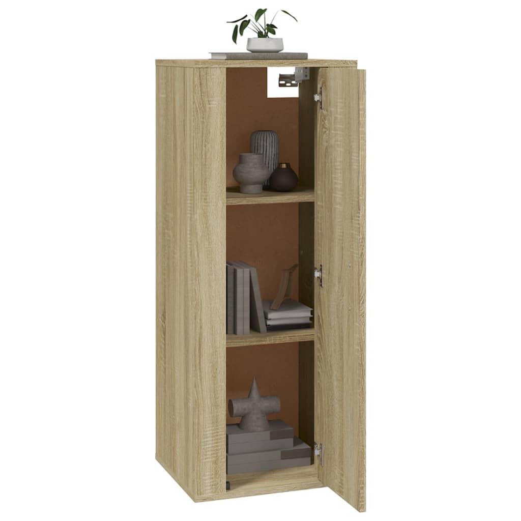 Mobile Porta TV a Parete Rovere Sonoma 40x34,5x100 cm - homemem39