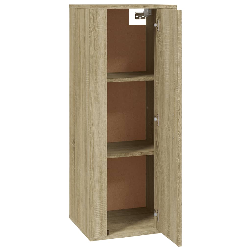 Mobile Porta TV a Parete Rovere Sonoma 40x34,5x100 cm - homemem39