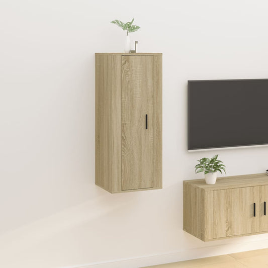 Mobile Porta TV a Parete Rovere Sonoma 40x34,5x100 cm - homemem39