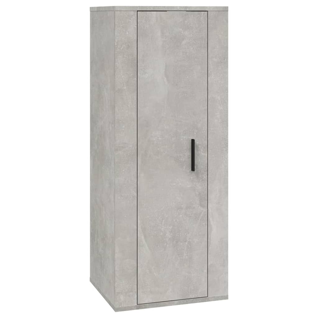 Mobile Porta TV a Parete Grigio Cemento 40x34,5x100 cm - homemem39