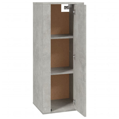 Mobile Porta TV a Parete Grigio Cemento 40x34,5x100 cm - homemem39