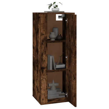 Mobile Porta TV a Parete Rovere Fumo 40x34,5x100 cm - homemem39