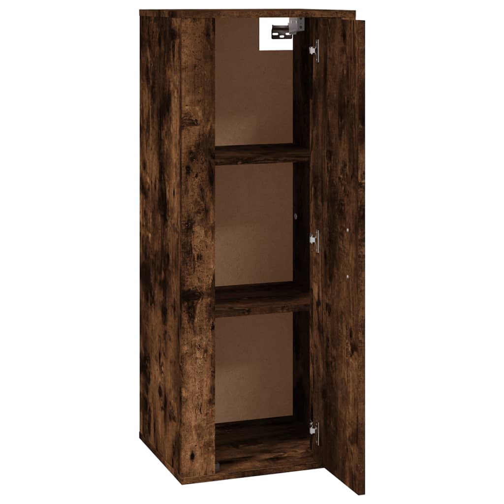 Mobile Porta TV a Parete Rovere Fumo 40x34,5x100 cm - homemem39