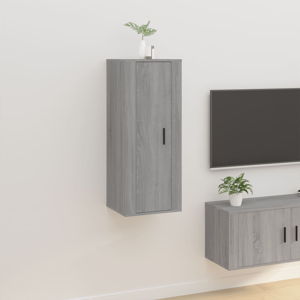 Mobile Porta TV a Parete Grigio Sonoma 40x34,5x100 cm - homemem39