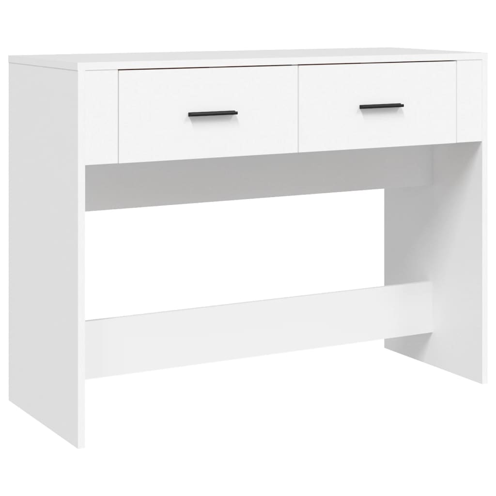 Tavolino Consolle Bianco 100x39x75 cm in Legno Multistrato - homemem39