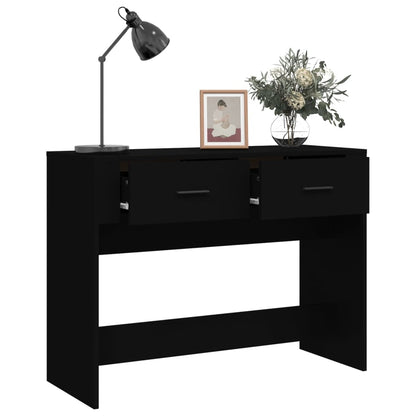 Tavolino Consolle Nero 100x39x75 cm in Legno Multistrato - homemem39