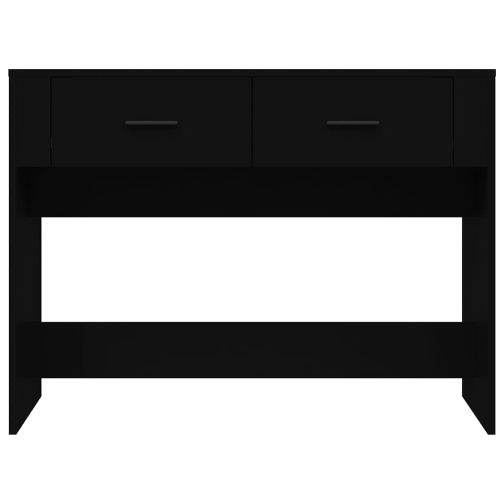 Tavolino Consolle Nero 100x39x75 cm in Legno Multistrato - homemem39