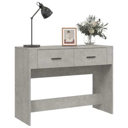 Tavolino Consolle Grigio Cemento 100x39x75 cm Legno Multistrato - homemem39