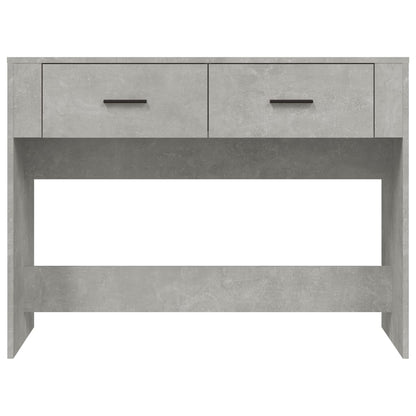 Tavolino Consolle Grigio Cemento 100x39x75 cm Legno Multistrato - homemem39