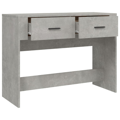 Tavolino Consolle Grigio Cemento 100x39x75 cm Legno Multistrato - homemem39