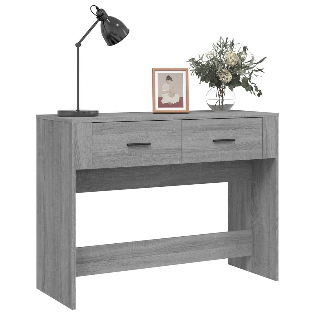 Tavolo Consolle Grigio Sonoma 100x39x75 cm in Legno Multistrato - homemem39