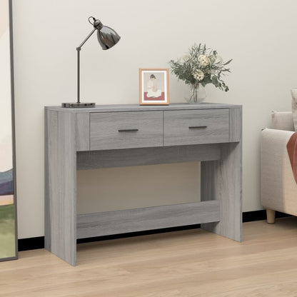 Tavolo Consolle Grigio Sonoma 100x39x75 cm in Legno Multistrato - homemem39