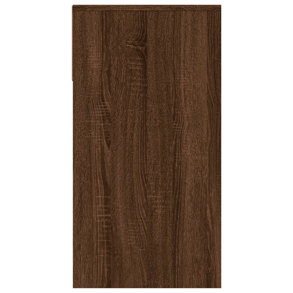 Tavolino Consolle Rovere Marrone 100x39x75 cm Legno Multistrato - homemem39