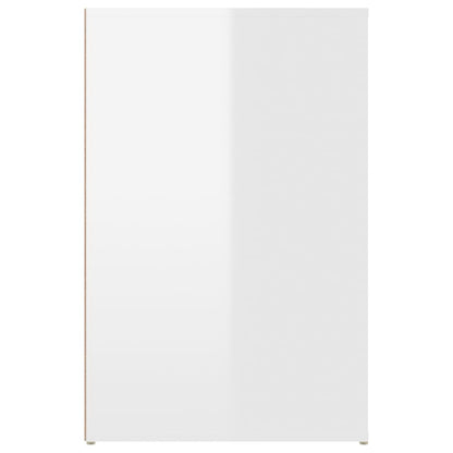 Scrivania Bianco Lucido 100x49x75 cm in Legno Multistrato - homemem39