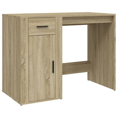 Scrivania Rovere Sonoma 100x49x75 cm in Legno Multistrato - homemem39