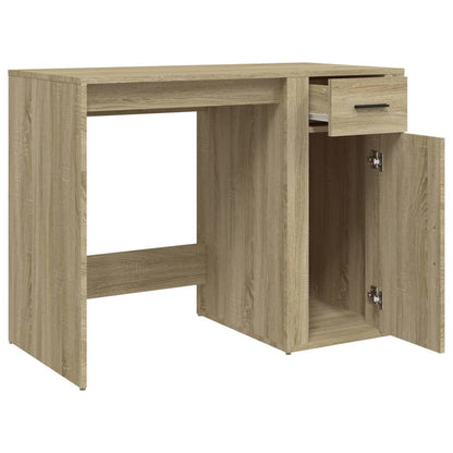 Scrivania Rovere Sonoma 100x49x75 cm in Legno Multistrato - homemem39